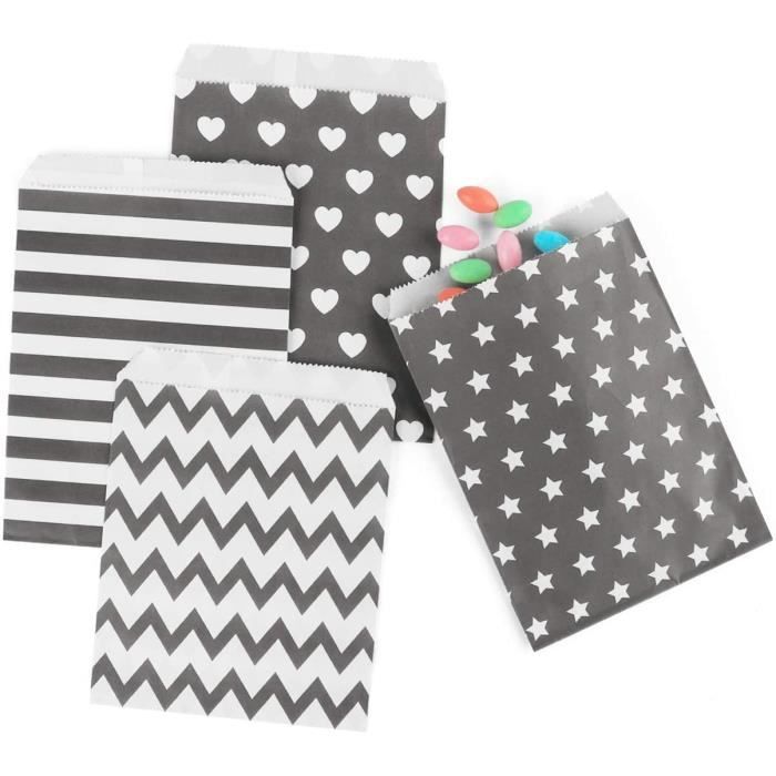 100pcs sac cadeau papier,sacs en papier kraft pochettes sac pour une fête danniversaire pour enfants,ou bonbons en vrac de no 429