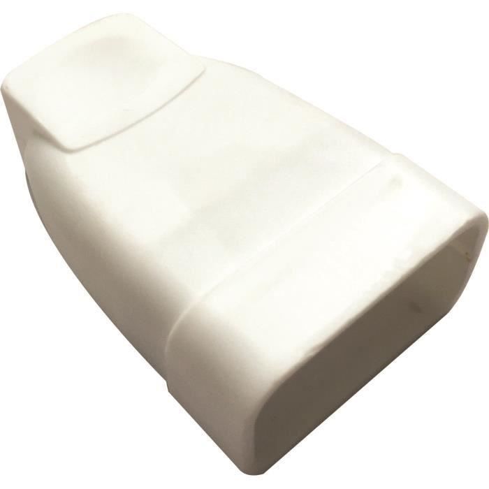 VOLTMAN Fiche électrique femelle 6A 2P + éclipse - Blanc (Lot de 3)