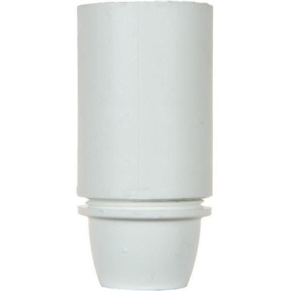 VOLTMAN Accessoire d'Éclairage Douille Lisse Plastique Blanc (Lot de 3)