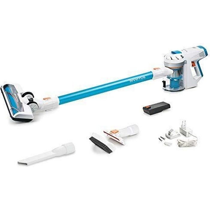Genius Aspirateur sans fil Invictus X7 - 13 pièces - sans sac et sans fil - moteur numérique BLCD - 380 W - 80 000 tr/min - Avec écl