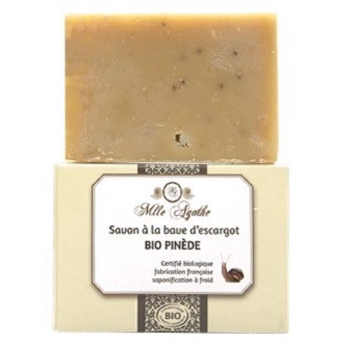 MLLE AGATHE - Savon 100 grs A La Bave D'Escargot Bio Pinede