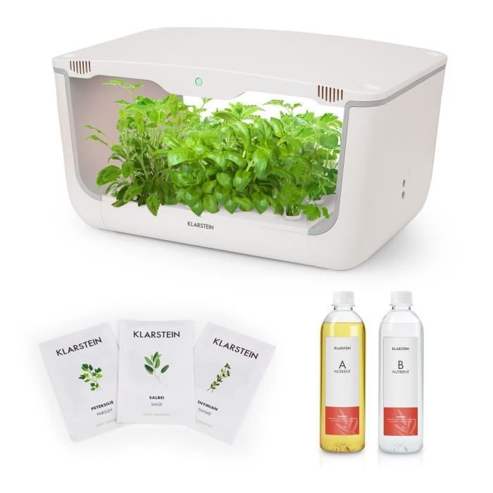 Sytème Hydroponique - Klarstein GrowIt Farm Kit de démarrage Culture Indoor pour 28 plantes - kit de semences Europe Seeds