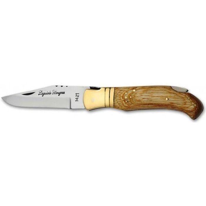 COUTEAU DE CHASSE LAGUIOLE BOUGMA 11.5 CM BLANC + ETUI