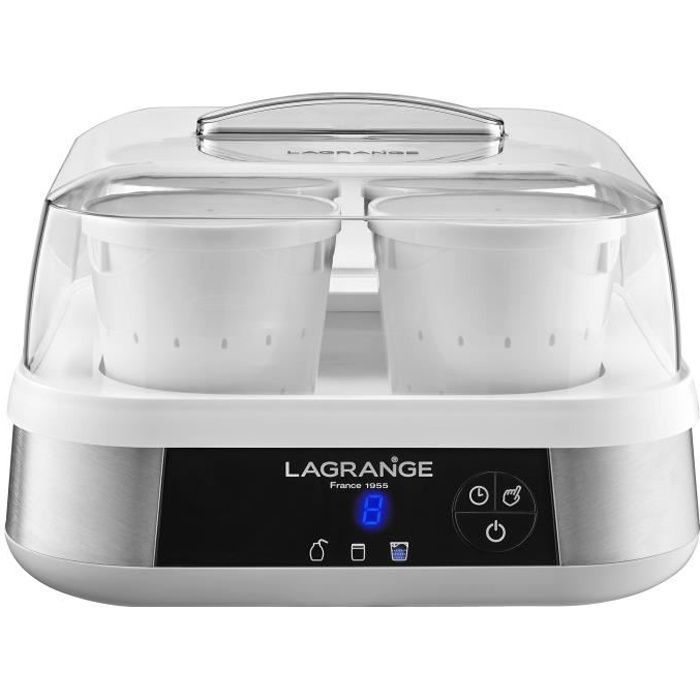 lagrange 459602 Yaourtière-fromagère-goupillon, 18 W, INOX