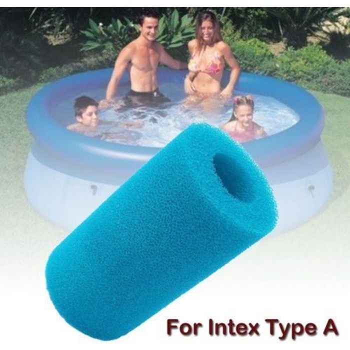 Pour Intex Type A réutilisable / Lavable piscine Filtre en mousse cartouche éponge