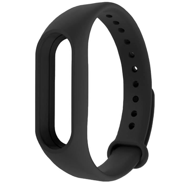 OCIODUAL Bracelet de Remplacement Silicone Compatible avec Xiaomi Mi Smart Band 3 4 Noir Sangle Doux Bande Anti-Perdu Rechange