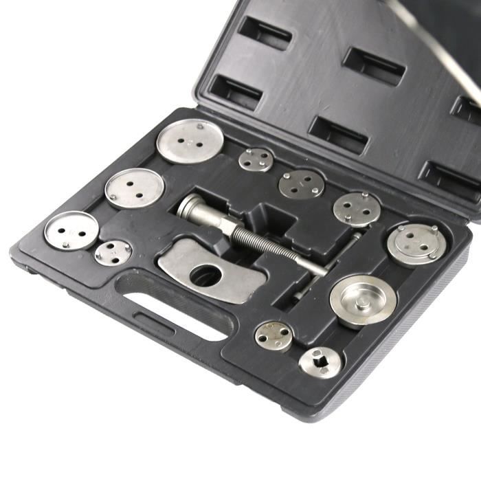 13 Pcs Coffret Repousse Piston Kit d'Outils Cylindre de Frein Automobile Dispositif de Démontage Adaptateurs Multi