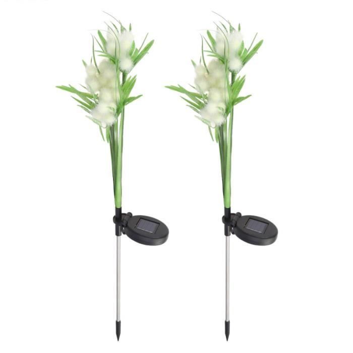 2 pièces lampe de pelouse forme de fleur étanche à la pluie antirouille décoratif jardin lumière pour cour SPOTS - LIGNE DE SPOTS