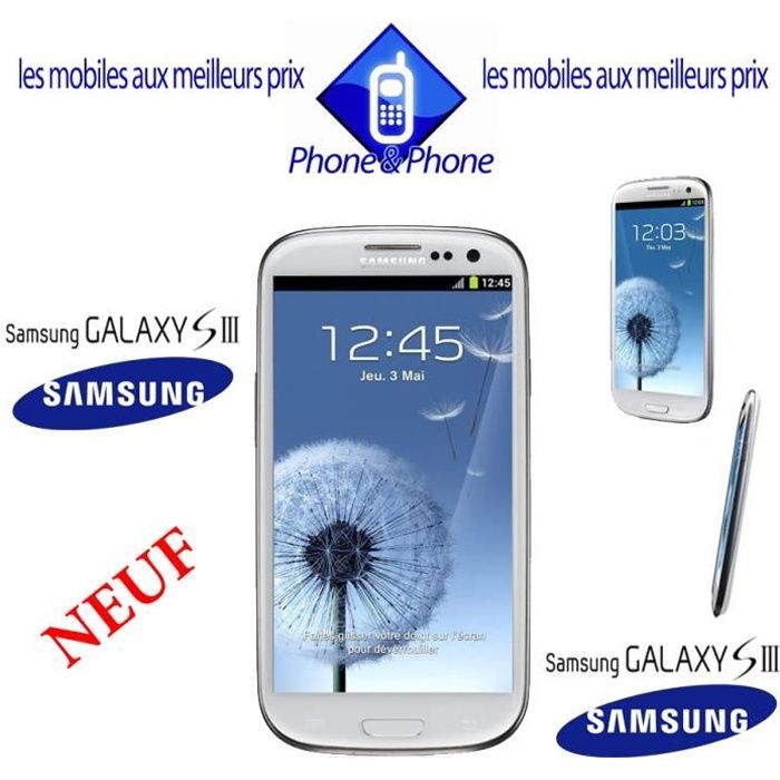 SAMSUNG GALAXY S3 BLANC I9300 DEBLOQUE