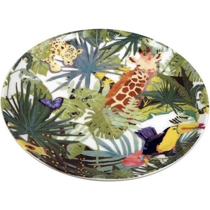 The Zoo plaque Tropical20 x 2 cm en céramique