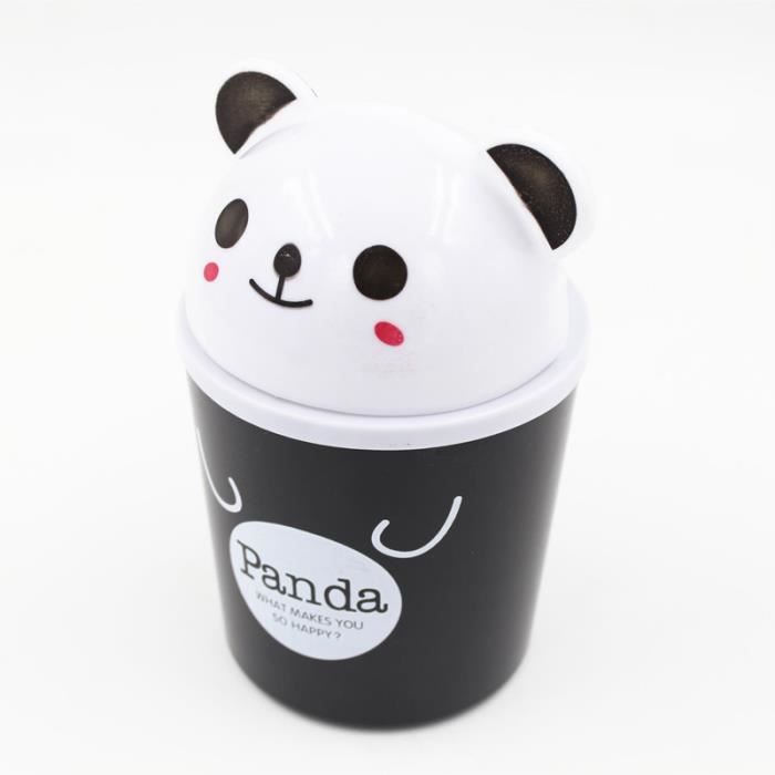 TRIXES Jolie Bo”te ? Bascule Mini Panda pour D?chets Ordures pour Bureau