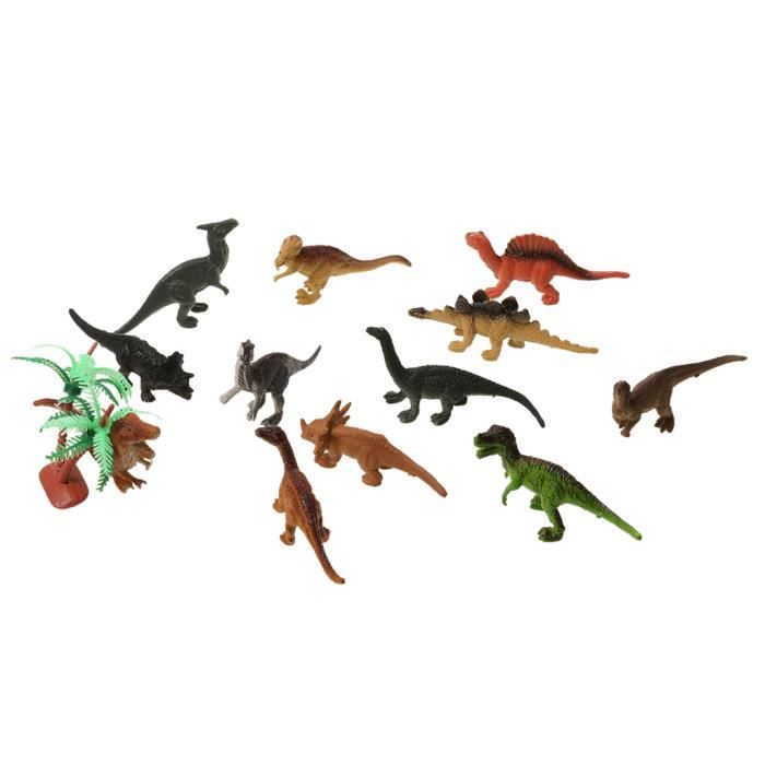 ROBOT MINIATURE - PERSONNAGE MINIATURE - ANIMAL ANIME MINIATURE Dinosaur 12 x Mini Figure 1 x Plastic Barrel