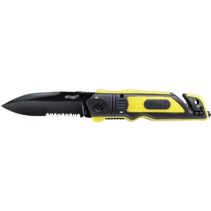 Couteau pliant Walther erk rescue jaune