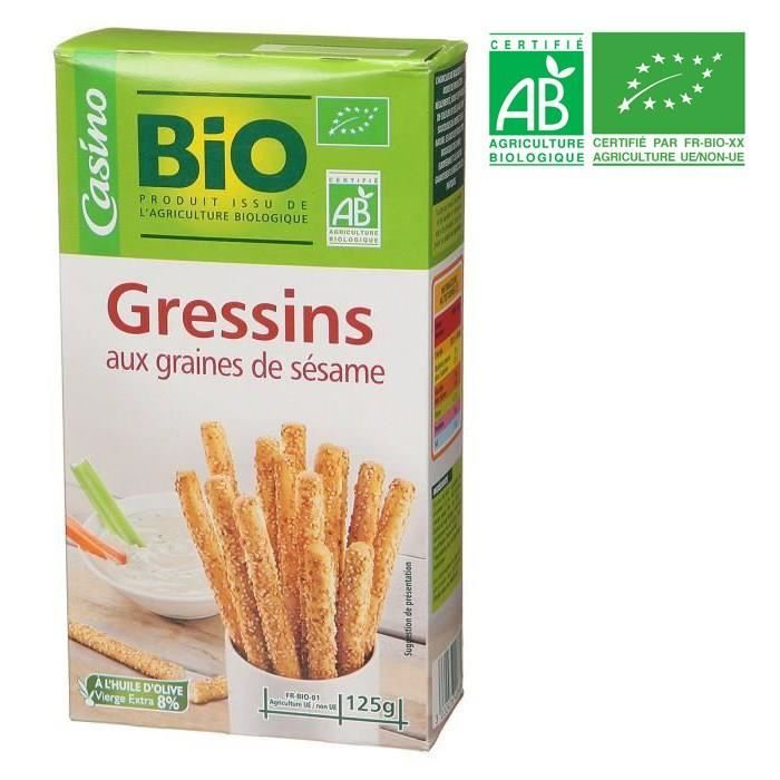 KAMBLY FRANCE Gressins sésame - BIO - 125 g