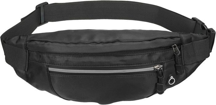 Sac Banane Transparent Imperméable - Réglable 56-97 Cm - PVC - Pour Sport, Voyage, Fête - 28 X 17 X 14 Cm