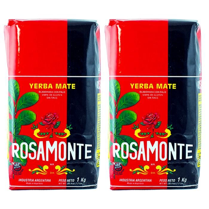 Yerba Mate Rosamonte Elaborada Con Palo 2 x 1kg -