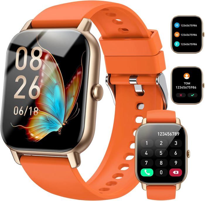 Montre Connectée AcclaFit 1.85" HD – Appels Bluetooth, 140 Modes Sport, Suivi Santé 24h/7, étanche IP68