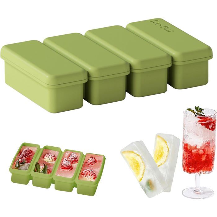 Plateau De Congélation En Silicone Avec Couvercle Melii – 10 Compartiments De 56,7 G, Couleur Menthe | Pour Aliments Bébé, Lait Maternel, Préparations Maison