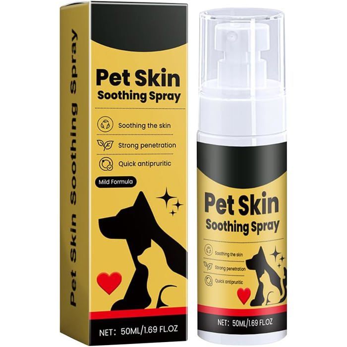 Comparer les prix de 50 ML de Soins de la Peau de Compagnie Spray de la Peau Formule Douce apaisant Les démangeaisons