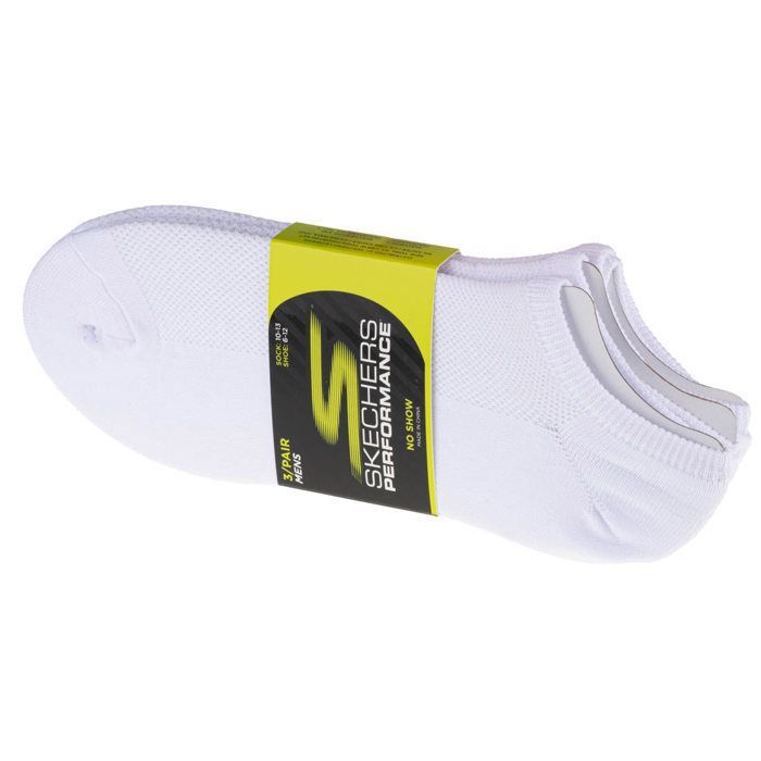 Chaussettes Homme - Blanc - Skechers 3pk No Show Stretch Socks Chaussettes Homme - Blanc - Skechers 3pk No Show Stretch Socks