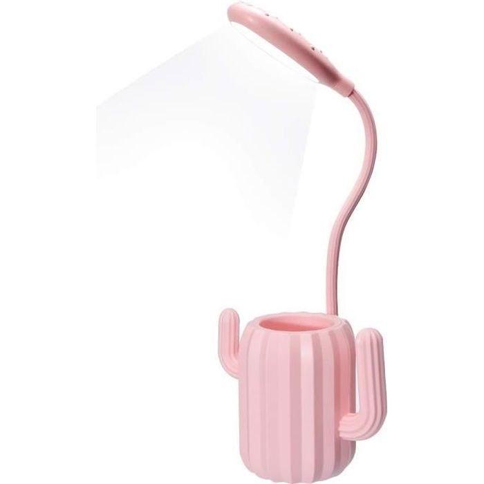 Lampe de Bureau - LED - Tactile - Luminosité Ajustable - Rechargeable USB - Rose Rose YYV