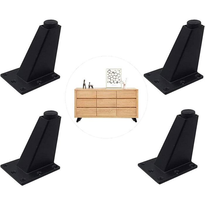 4 Pièces Pieds Réglables Meubles Jambes Cuisine Jambes Worktop Bar TV Bureau Table Jambes Pieds Meubles Alliage dAluminium pour
