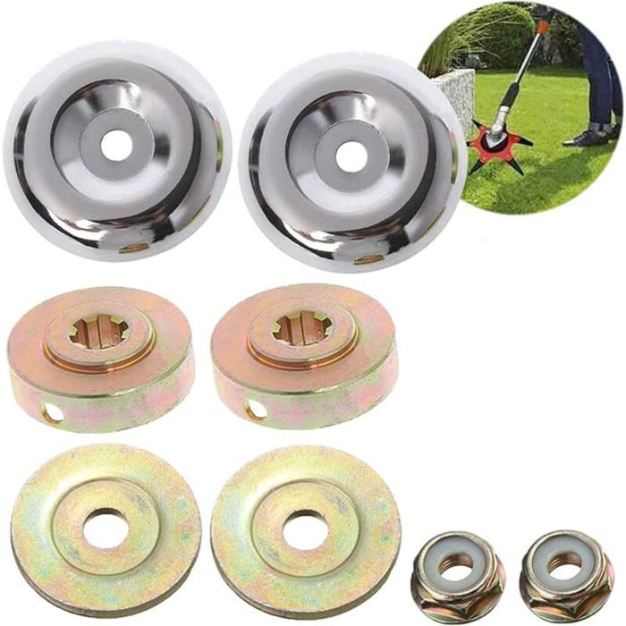 8PCS Tête de Débroussailleuse Universelle Accessoires ，Ecrous de Fixation Tête de Coupe Bordure pour Débroussailleuse Stihl - vue 2