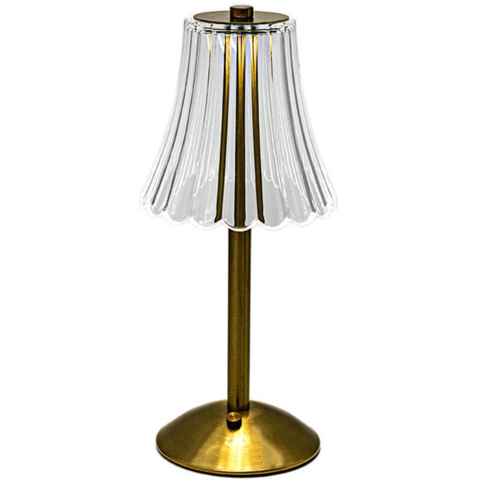 Lampe de table sans fil - PZCC - Tactile - Dimmable - 3 couleurs (3000/4500/6500K) - Batterie 800mAh USB