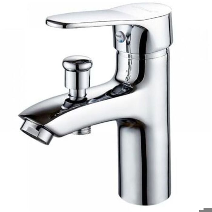Robinet baignoire robinet monotrou à double usage chaud et froid Alliage Mitigeur de douche robinet salle bain douche