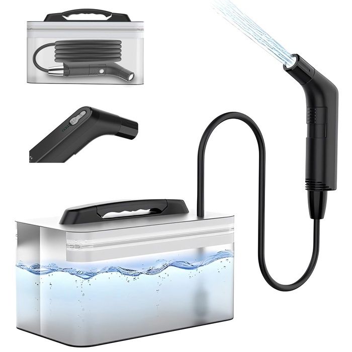 Bidet Portable Bidet Electrique Douchette à Main pour Toilettes Rechargeable Extérieur Camping Vaporisateur à Main pour Fe ARROSOIR