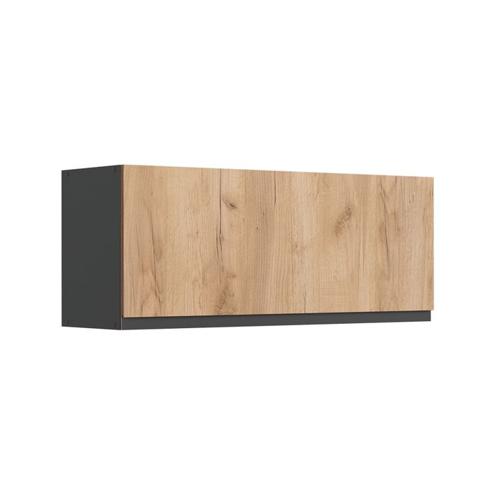 Elément haut de cuisine R-Line 100cm Plat Chêne doré/Anthracite Vicco 63164