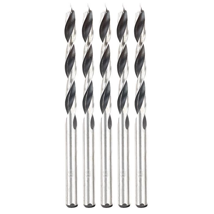 Lot De 5 Forets Plats à Bois SabreCut 6mm X 152mm - Compatibles Visseuse à Percussion, Hex 1/4"