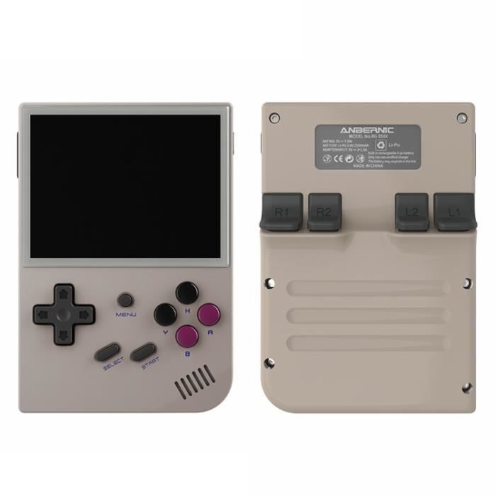 128G(8K Games) - Violet - Console De Jeu Portable Rétro RG35XX, écran IPS HD De 3.5 Pouces