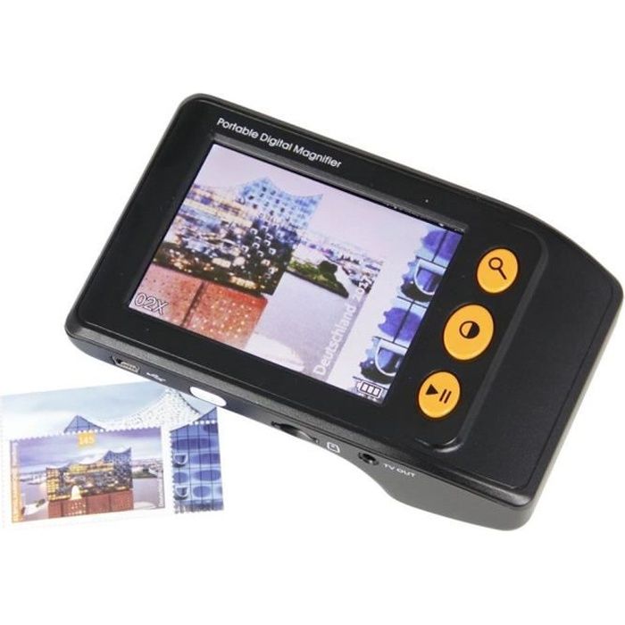 Loupe Digitale, Vidéo Loupe Electronique de Poche, Plusieurs Modes de Couleur pour Basse Vision