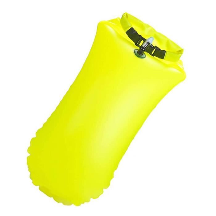 Bouée de natation 20L pour la nage en eau libre, bouée de sécurité gonflable pour nageurs