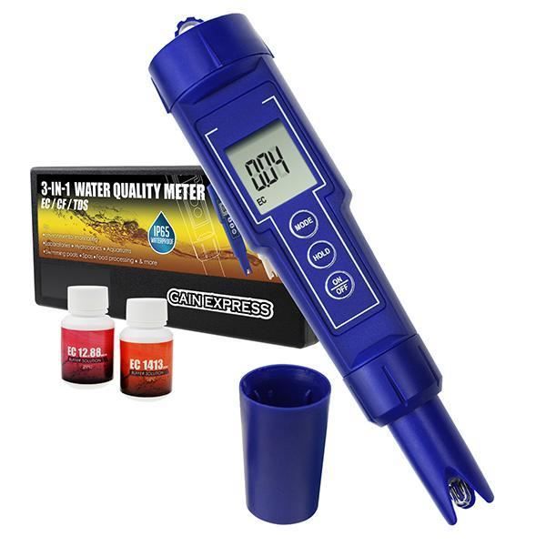 Digital EC conductivité testeur Meter hydroponics Moniteur 19.99 ms//cm Imperméable