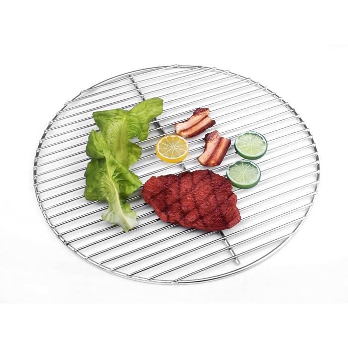 Grille De Barbecue En Acier Inoxydable Ronde - Multi-usages (cuisson, Séchage, Refroidissement) - Plusieurs Tailles De 18 à 30 Cm