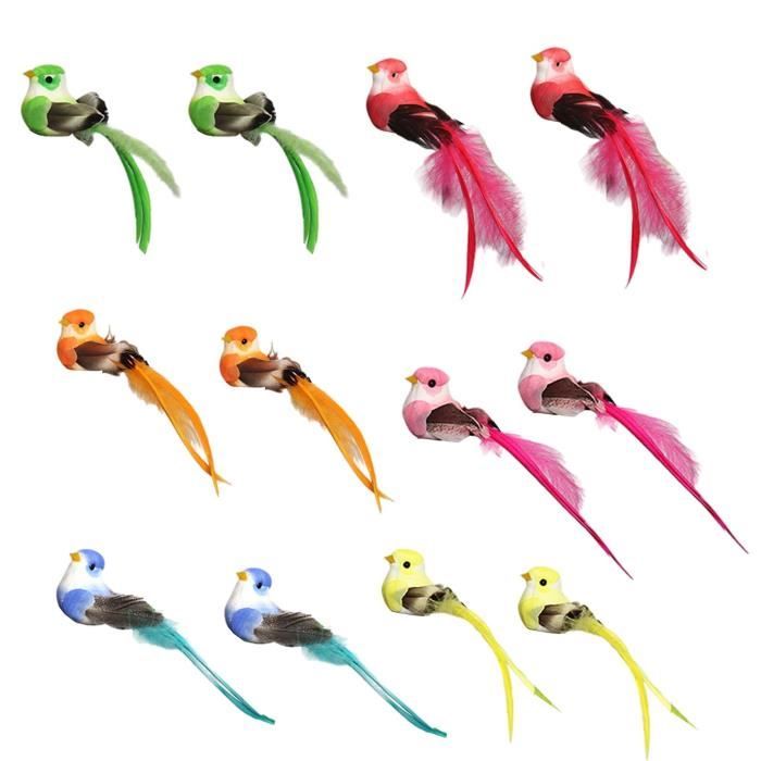Lot de 2 Oiseaux Décoratifs pour Sapin de Noël - Tienda de cables
