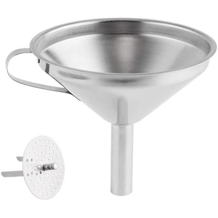 Entonnoir à Filtre Mobile Lacor 10 Cm - Inox 18/10 Professionnel - Pour Cuisine Et Préparation
