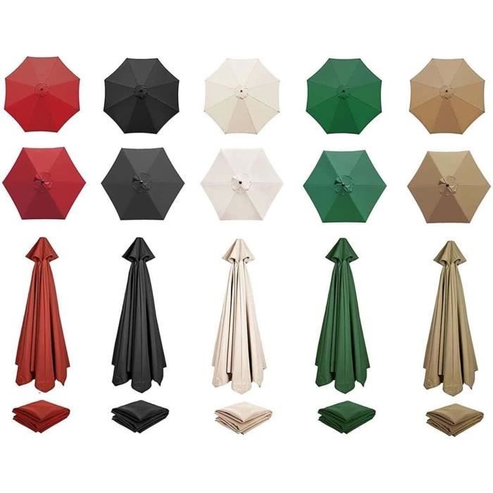 2.7M | 3M | 6 Baleines | 8 Baleines Toile De Rechange Pour Parasol De