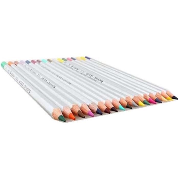 Crayons De Couleur 72 Couleurs – Crayons Gras Doux – Pour Dessin, Coloriage Adulte & Enfant – Boîte Carton