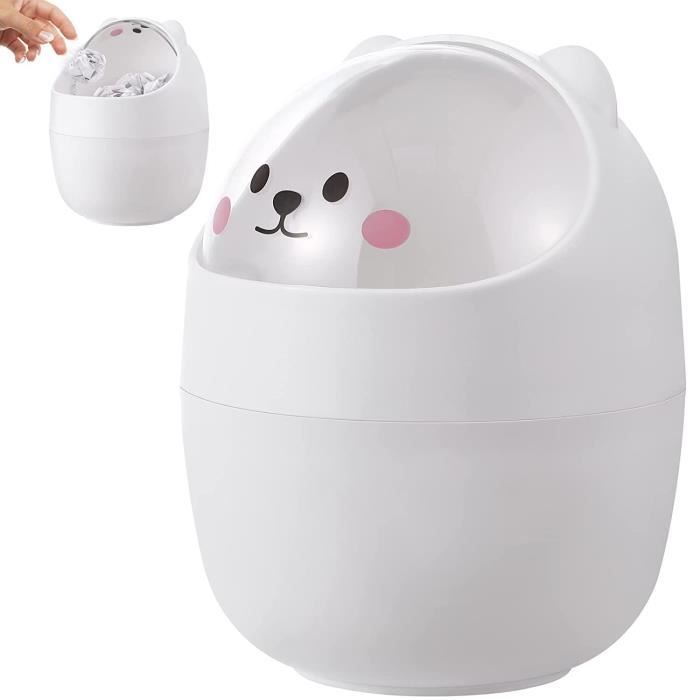 Petite Poubelle De Table Avec Couvercle, Mini Bac Poubelle De Cuisine