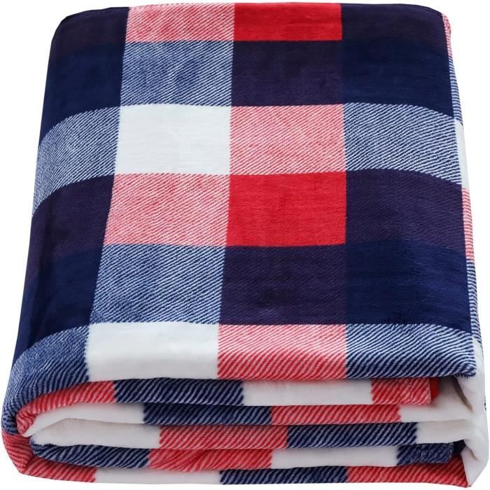 Couverture En Molleton Avec Frange à Pompons,Jeté En Flanelle à