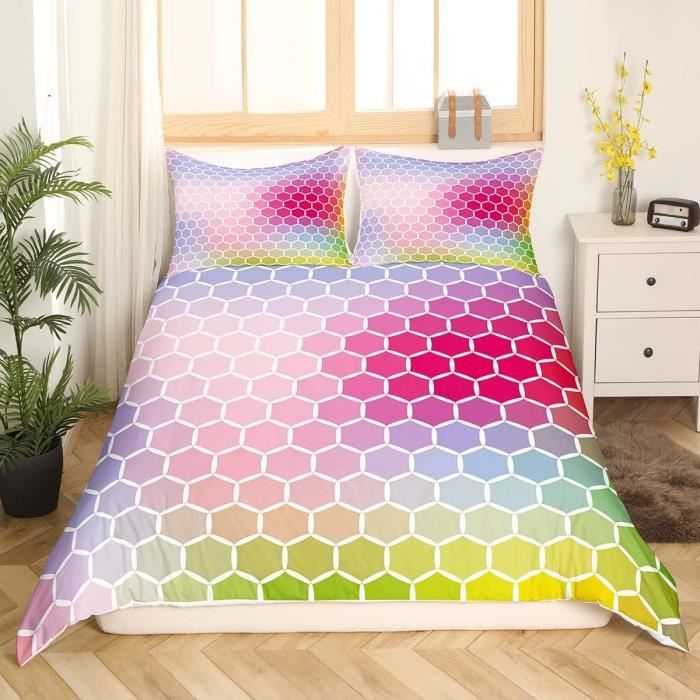 Lapin Arc-En-Ciel Housse De Couette Housse Couette 200X140 Confort