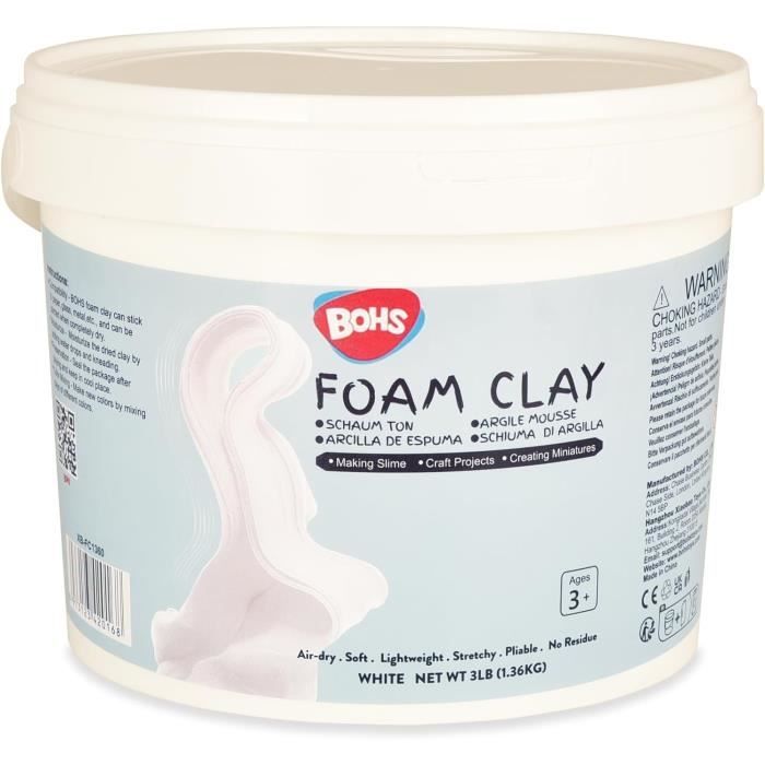 Pâte À Modeler En Mousse Blanche Séchage À L