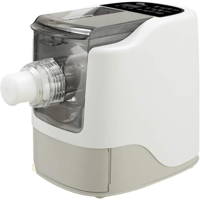 Machine à Pâtes Électrique 180W Qussse - Automatique 9 Disques, 500g Capacité Pour Spaghetti Fettuccine Penne, Blanc
