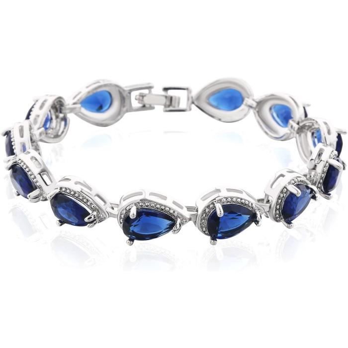 Parure De Bijoux Mariage Parure De Ushiny - Collier Et Boucles D'oreilles Strass Cristal En Forme De Larme Bijoux De Mariage