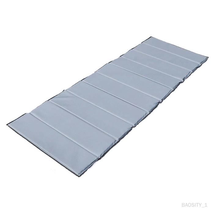 Tapis De Couchage D'été En Bambou - Matelas Pliable Double Face, 120 X
