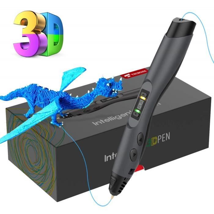 Stylo d'impression 3D , Stylo d'Impression 3D avec Filament PLA 3D  Professionnel Pen avec Ecran LCD - Cdiscount Informatique