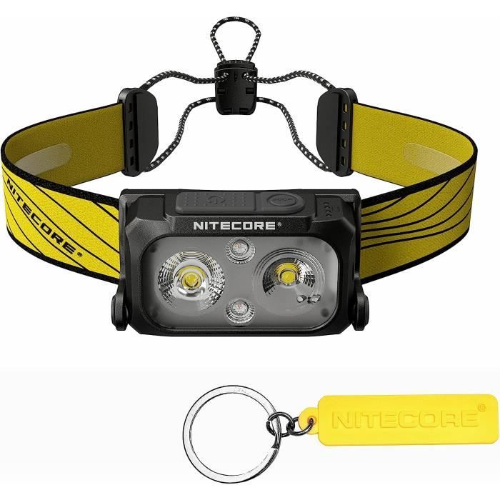 Lampe Frontale Rechargeable USB Unilite PS-HDL6R - 350 Lumens, Jaune Haute Visibilité